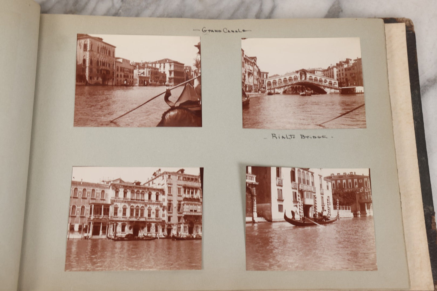 Lot 004 - Antique Snapshot Photo Album Containing 175+ Photographs Documenting A Tour Of The Mediterranean, Spring 1899, Including Photos Aboard The S.S. Aller (German), In And Around Italy, Monte Carlo, France, And Spain