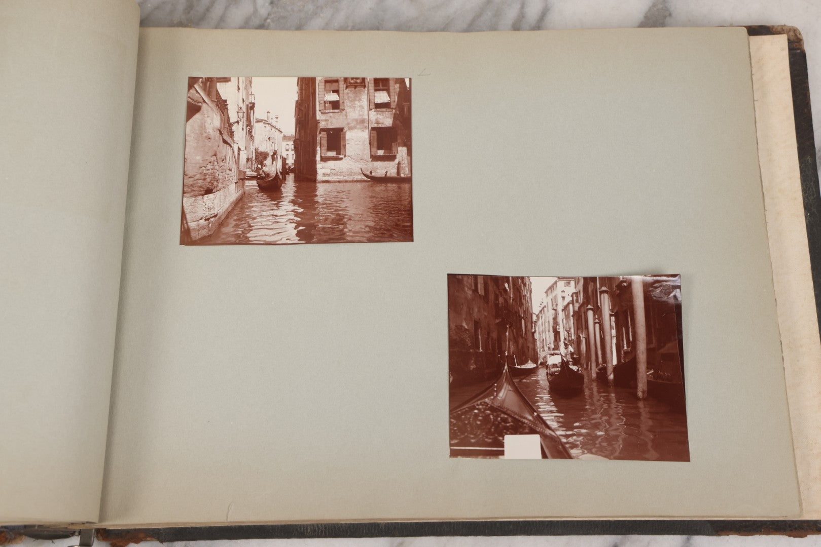 Lot 004 - Antique Snapshot Photo Album Containing 175+ Photographs Documenting A Tour Of The Mediterranean, Spring 1899, Including Photos Aboard The S.S. Aller (German), In And Around Italy, Monte Carlo, France, And Spain