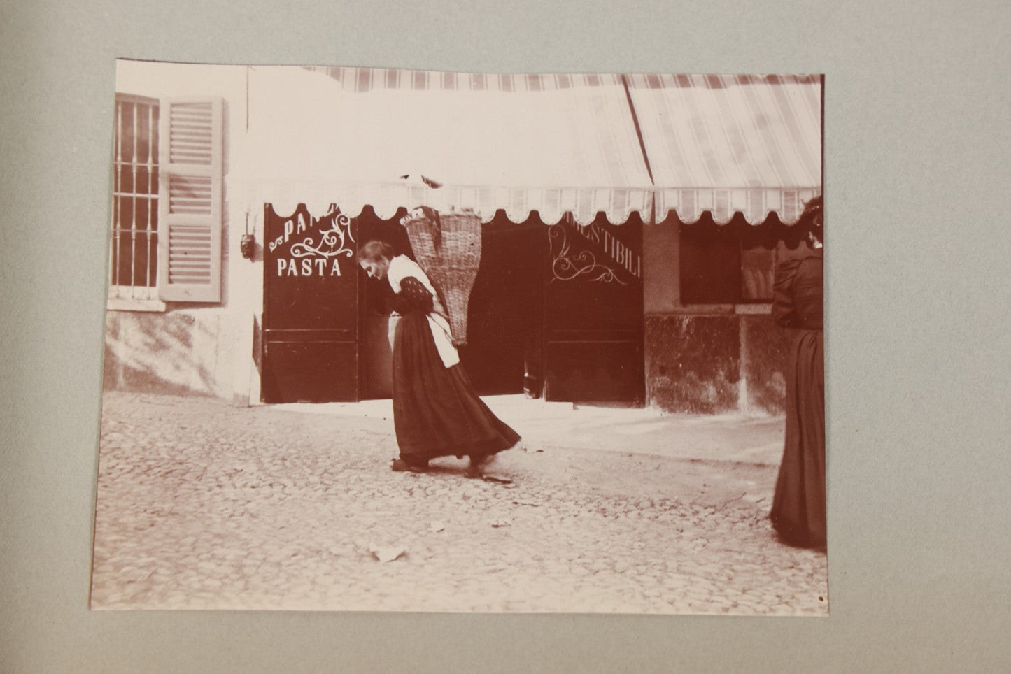 Lot 004 - Antique Snapshot Photo Album Containing 175+ Photographs Documenting A Tour Of The Mediterranean, Spring 1899, Including Photos Aboard The S.S. Aller (German), In And Around Italy, Monte Carlo, France, And Spain