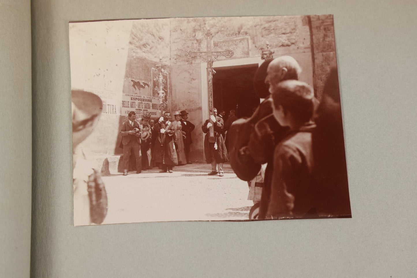 Lot 004 - Antique Snapshot Photo Album Containing 175+ Photographs Documenting A Tour Of The Mediterranean, Spring 1899, Including Photos Aboard The S.S. Aller (German), In And Around Italy, Monte Carlo, France, And Spain