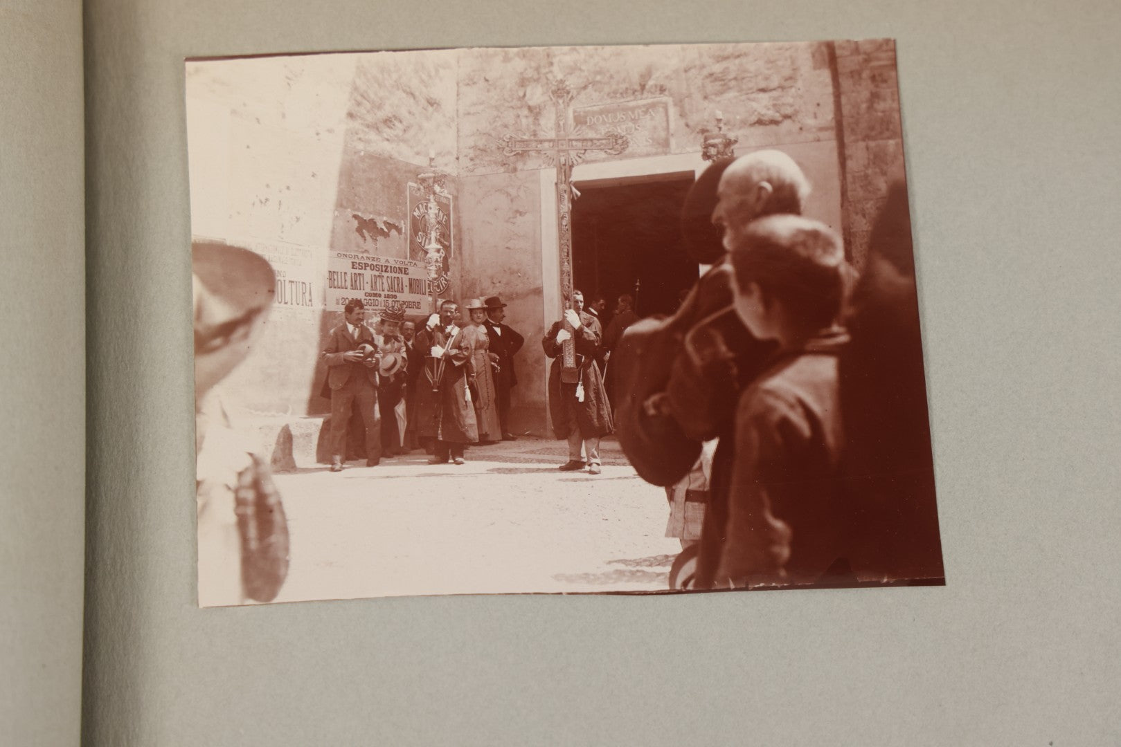 Lot 004 - Antique Snapshot Photo Album Containing 175+ Photographs Documenting A Tour Of The Mediterranean, Spring 1899, Including Photos Aboard The S.S. Aller (German), In And Around Italy, Monte Carlo, France, And Spain