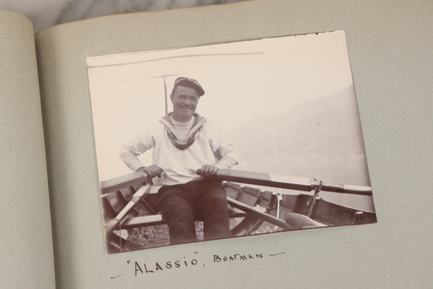 Lot 004 - Antique Snapshot Photo Album Containing 175+ Photographs Documenting A Tour Of The Mediterranean, Spring 1899, Including Photos Aboard The S.S. Aller (German), In And Around Italy, Monte Carlo, France, And Spain