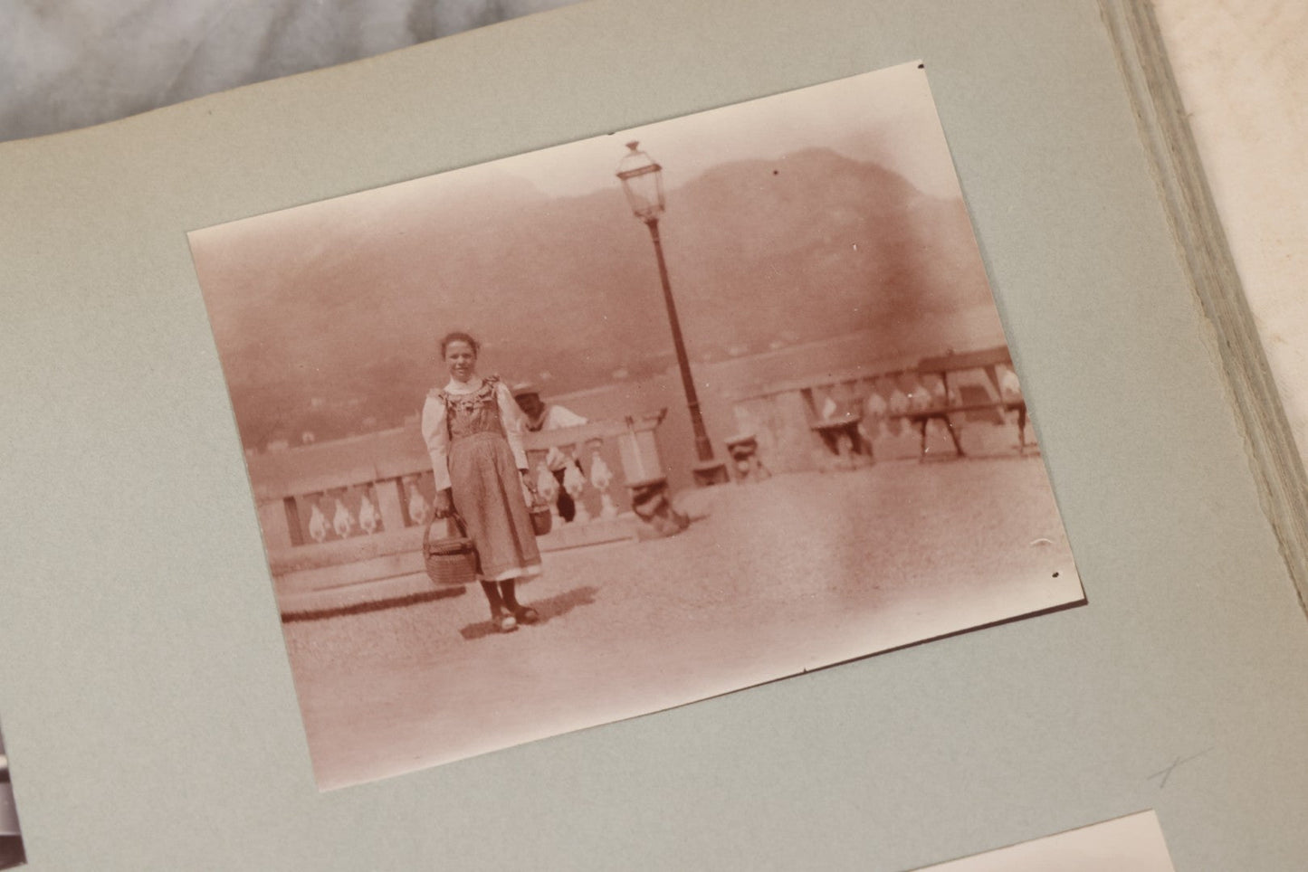 Lot 004 - Antique Snapshot Photo Album Containing 175+ Photographs Documenting A Tour Of The Mediterranean, Spring 1899, Including Photos Aboard The S.S. Aller (German), In And Around Italy, Monte Carlo, France, And Spain