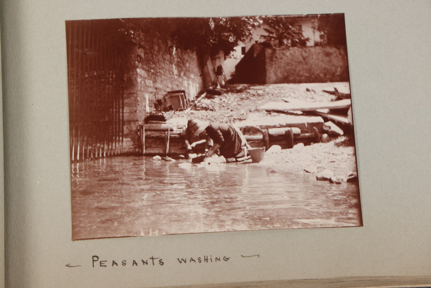 Lot 004 - Antique Snapshot Photo Album Containing 175+ Photographs Documenting A Tour Of The Mediterranean, Spring 1899, Including Photos Aboard The S.S. Aller (German), In And Around Italy, Monte Carlo, France, And Spain