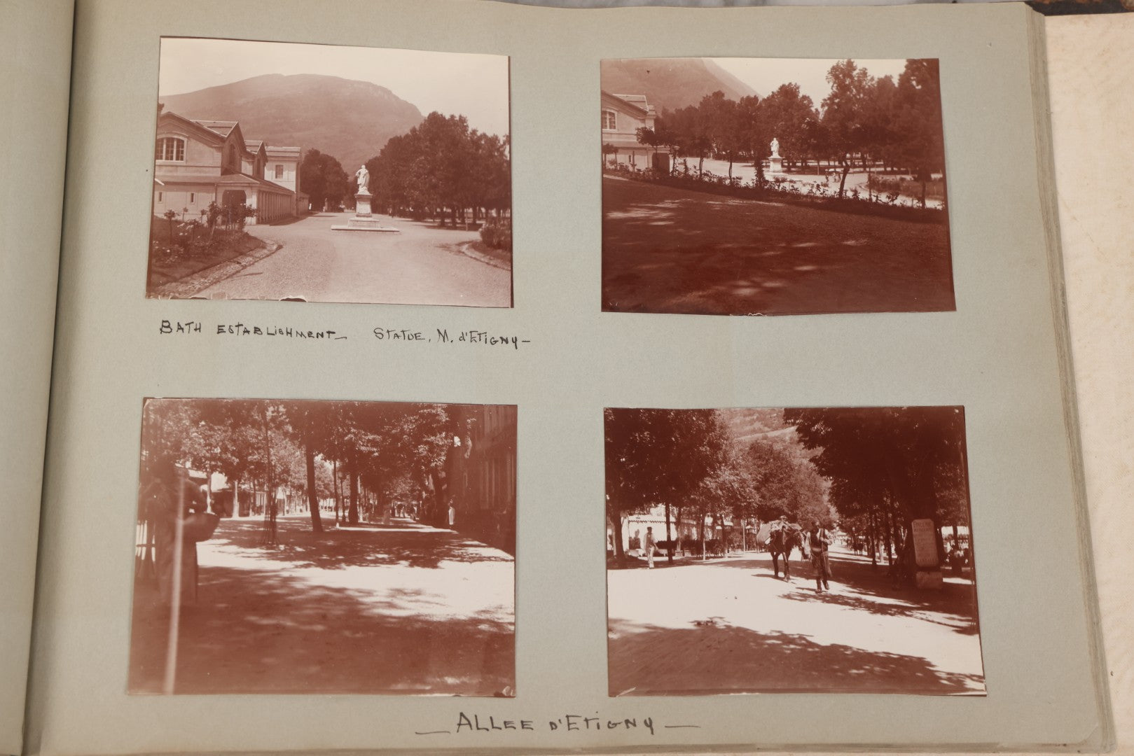 Lot 004 - Antique Snapshot Photo Album Containing 175+ Photographs Documenting A Tour Of The Mediterranean, Spring 1899, Including Photos Aboard The S.S. Aller (German), In And Around Italy, Monte Carlo, France, And Spain