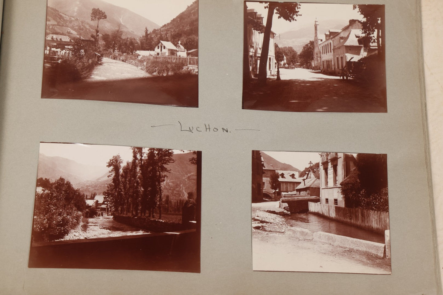 Lot 004 - Antique Snapshot Photo Album Containing 175+ Photographs Documenting A Tour Of The Mediterranean, Spring 1899, Including Photos Aboard The S.S. Aller (German), In And Around Italy, Monte Carlo, France, And Spain