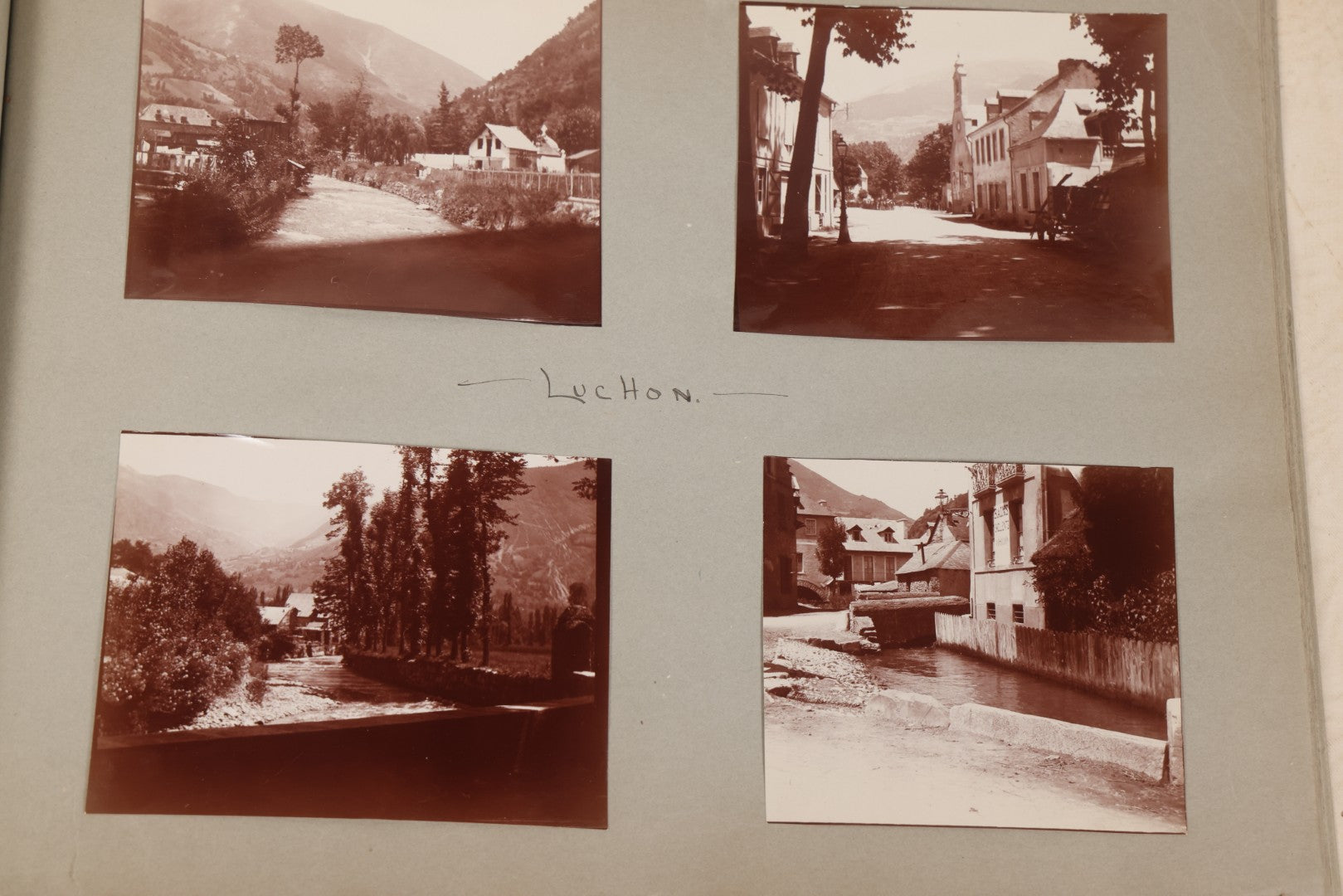 Lot 004 - Antique Snapshot Photo Album Containing 175+ Photographs Documenting A Tour Of The Mediterranean, Spring 1899, Including Photos Aboard The S.S. Aller (German), In And Around Italy, Monte Carlo, France, And Spain