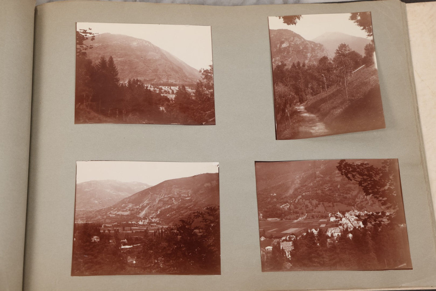 Lot 004 - Antique Snapshot Photo Album Containing 175+ Photographs Documenting A Tour Of The Mediterranean, Spring 1899, Including Photos Aboard The S.S. Aller (German), In And Around Italy, Monte Carlo, France, And Spain