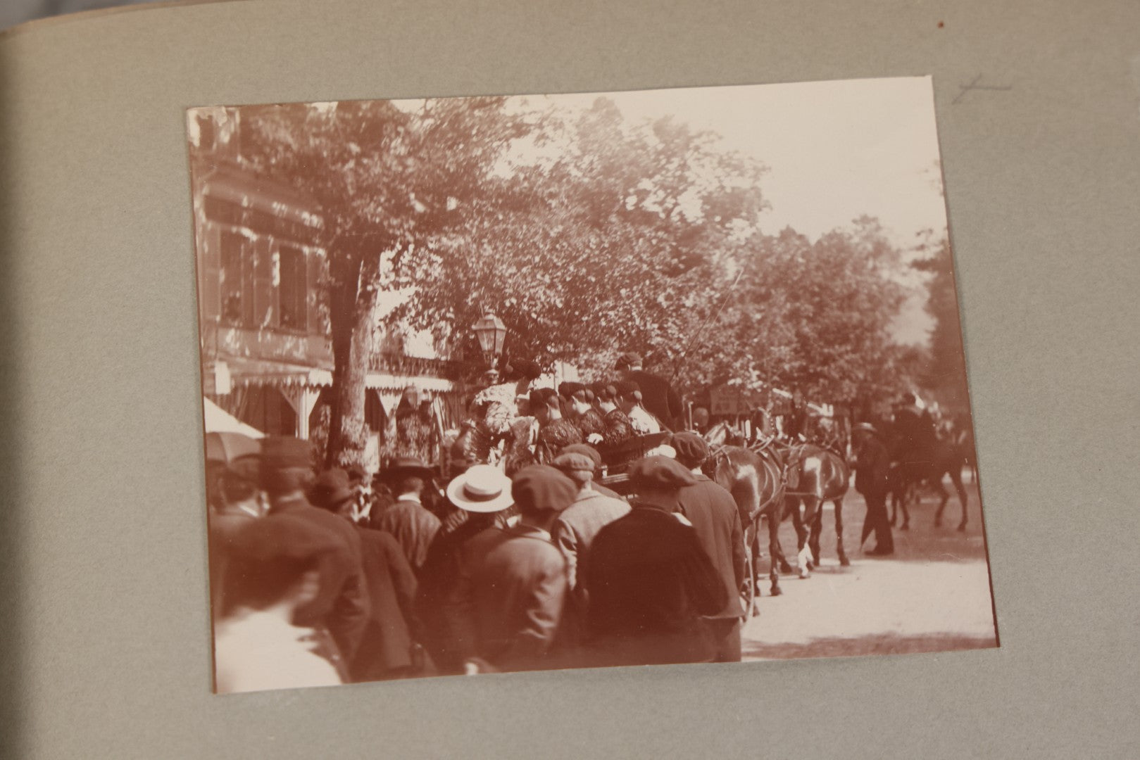 Lot 004 - Antique Snapshot Photo Album Containing 175+ Photographs Documenting A Tour Of The Mediterranean, Spring 1899, Including Photos Aboard The S.S. Aller (German), In And Around Italy, Monte Carlo, France, And Spain