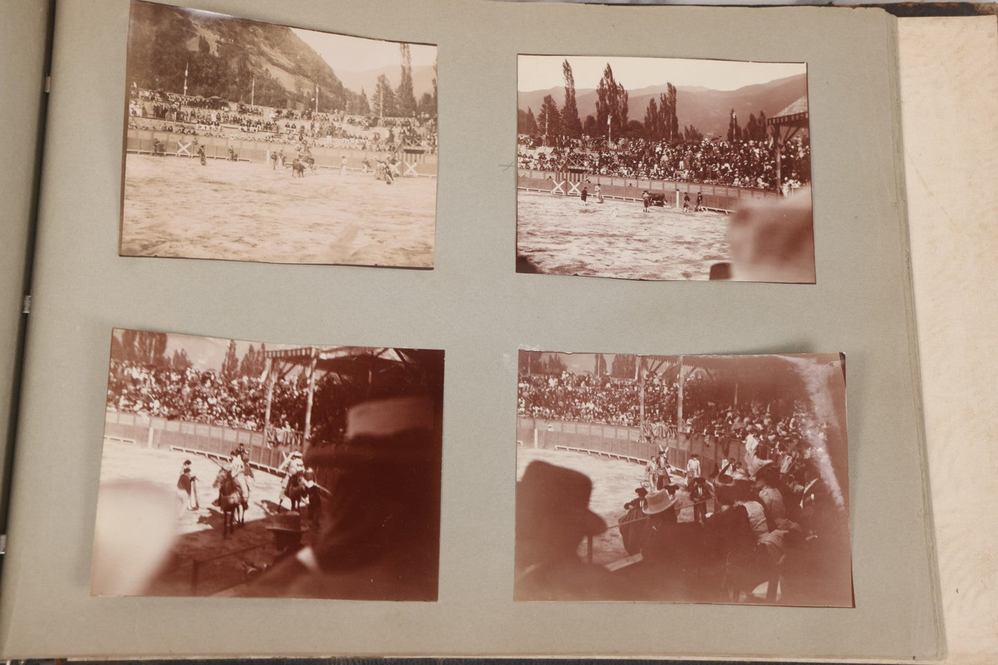 Lot 004 - Antique Snapshot Photo Album Containing 175+ Photographs Documenting A Tour Of The Mediterranean, Spring 1899, Including Photos Aboard The S.S. Aller (German), In And Around Italy, Monte Carlo, France, And Spain