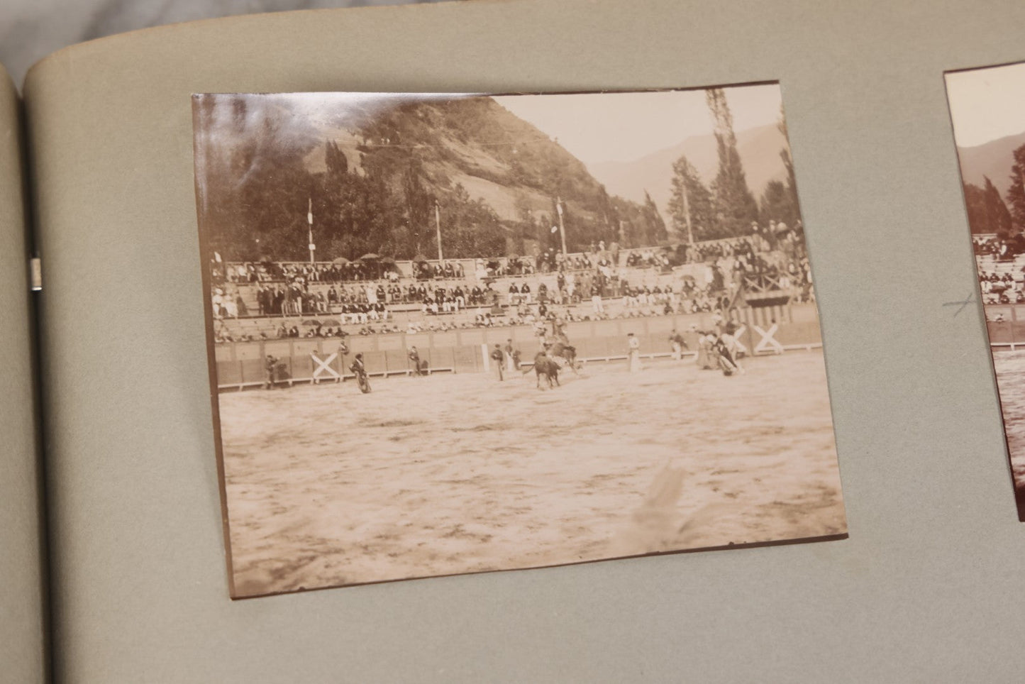Lot 004 - Antique Snapshot Photo Album Containing 175+ Photographs Documenting A Tour Of The Mediterranean, Spring 1899, Including Photos Aboard The S.S. Aller (German), In And Around Italy, Monte Carlo, France, And Spain