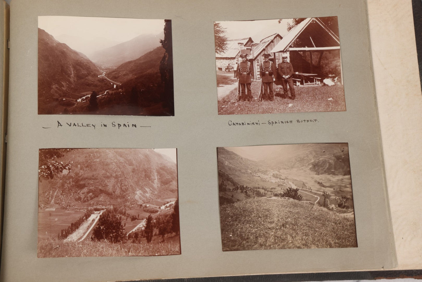 Lot 004 - Antique Snapshot Photo Album Containing 175+ Photographs Documenting A Tour Of The Mediterranean, Spring 1899, Including Photos Aboard The S.S. Aller (German), In And Around Italy, Monte Carlo, France, And Spain