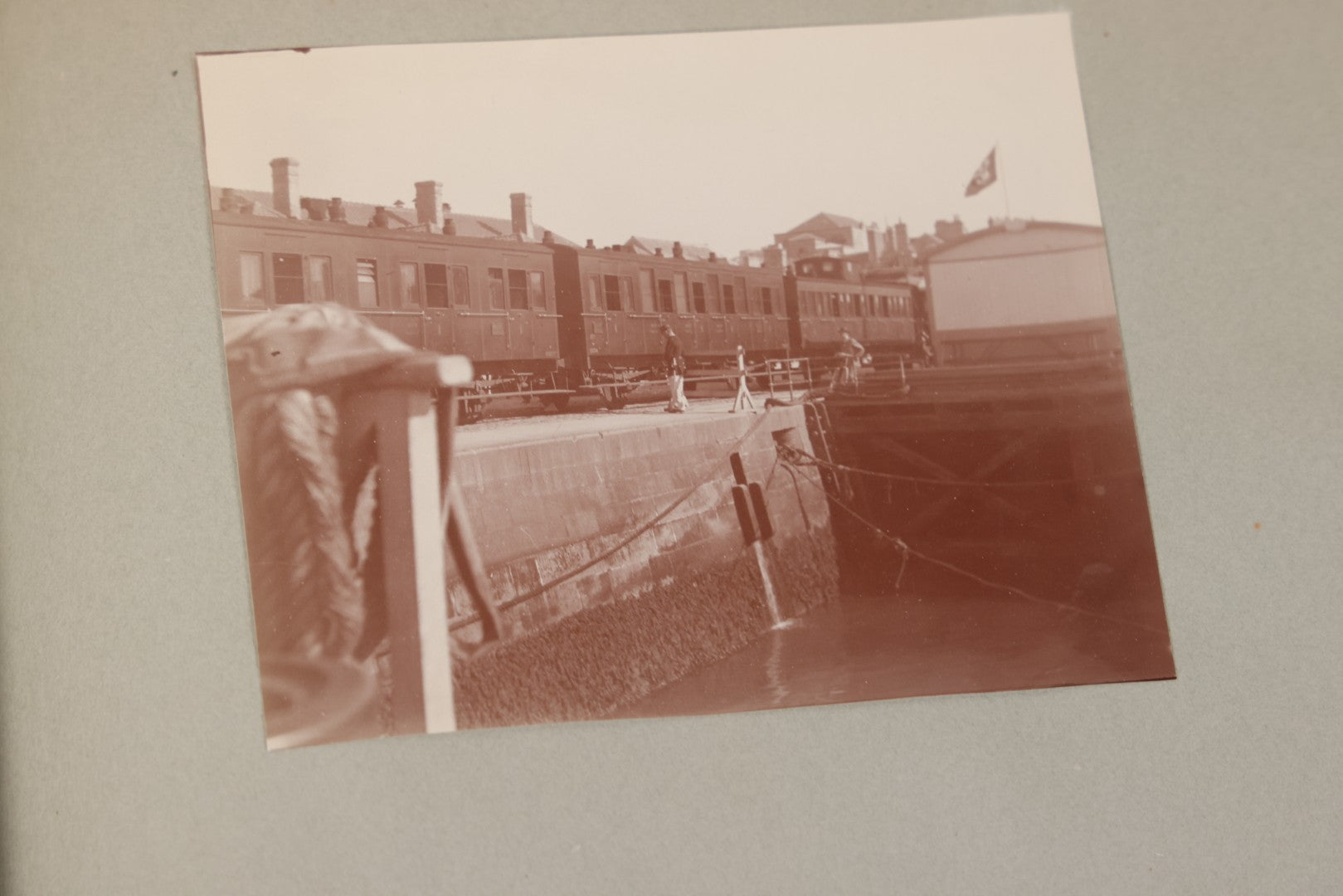 Lot 004 - Antique Snapshot Photo Album Containing 175+ Photographs Documenting A Tour Of The Mediterranean, Spring 1899, Including Photos Aboard The S.S. Aller (German), In And Around Italy, Monte Carlo, France, And Spain