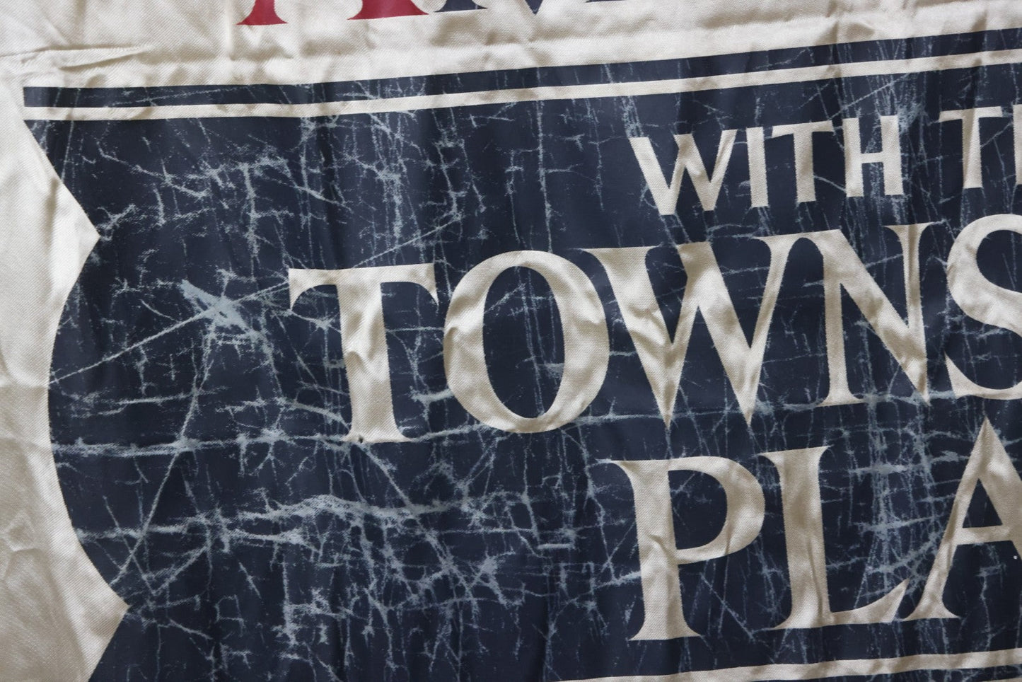 Lot 006 - Vintage Silk Screened Patriotic Political Banner Celebrating 164 Years Of Independence, "God Bless America With The Townsend Plan," Depression-Era Pension Plan, 1940, 38-3/4" x 55"