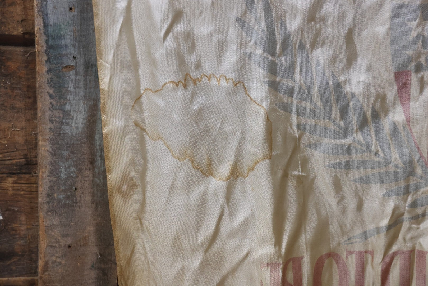 Lot 006 - Vintage Silk Screened Patriotic Political Banner Celebrating 164 Years Of Independence, "God Bless America With The Townsend Plan," Depression-Era Pension Plan, 1940, 38-3/4" x 55"