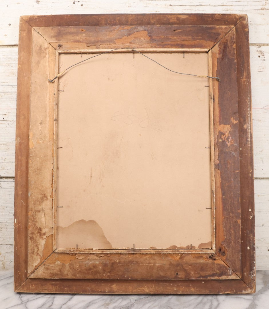 Lot 009 - Antique Hand Colored Solar Enlargement Photograph Of World War One Era British Soldier, Framed, 19-1/2" x 23-1/8"