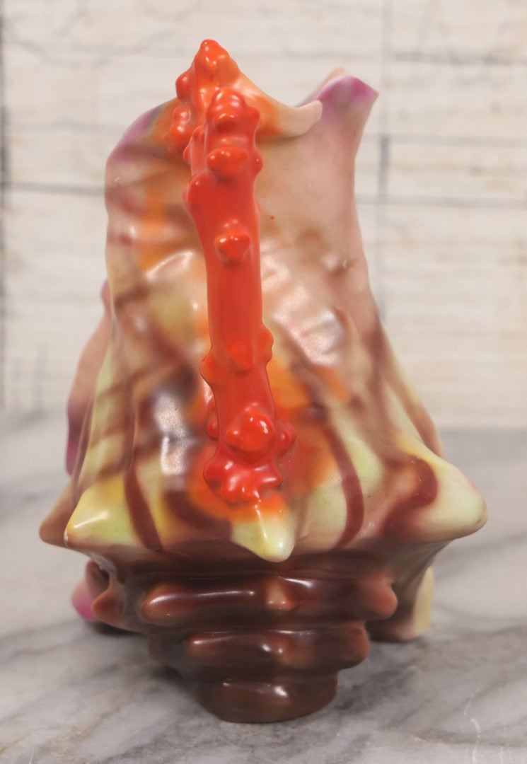 Lot 012 - Antique Royal Bayreuth Figural Shell Creamer With Choral Shaped Handle, Unmarked, Note Chip, 5-3/8" Height