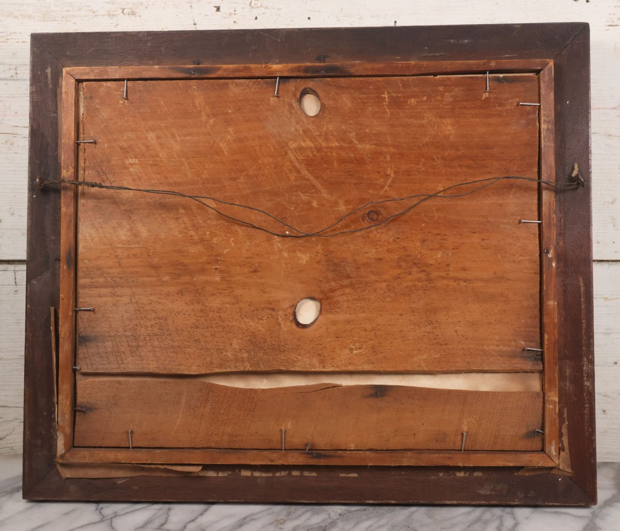 Lot 013 - Antique Hand Colored Lithograph Of Sailing Ship In Choppy Waters, Titled "Pilot Boat 'Gypsey,'" Lithographed By A. Weingartner's Lithography, New York, After A Painting By C. Drew, In Period Deep Walnut Frame, 21-3/8" x 17-7/8"