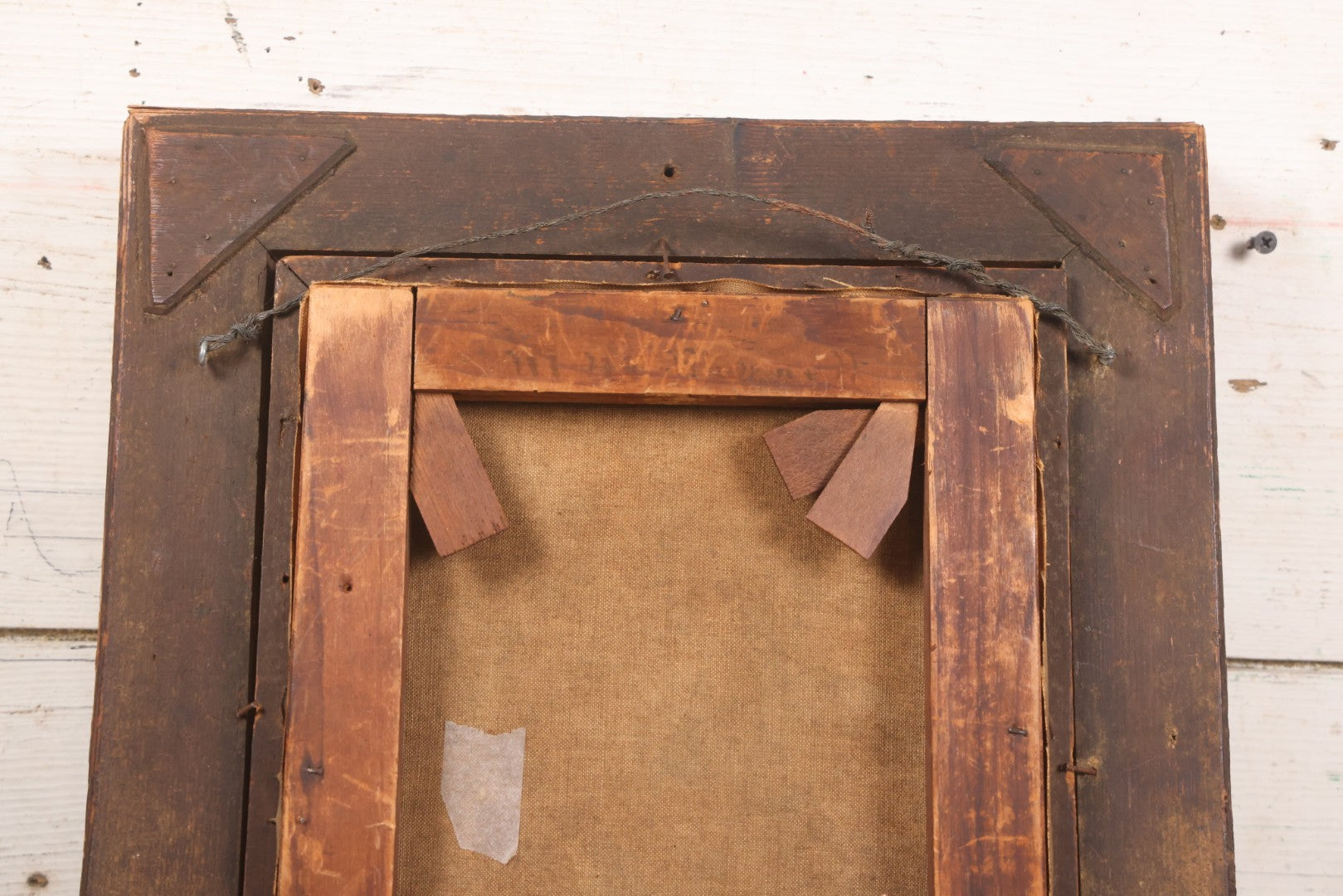 Lot 017 - Antique Oil On Canvas Painting Of Pink Roses In Brass Handled Vase In Original Pressed Gesso Frame, Circa 1875, 14-1/4" x 16-1/2"