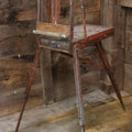 Lot 018 - Vintage Jullian Folding Portable Outdoor Plein-Air Style Beechwood Artist's Painting Easel, Made In France, Marked "Brevete S.G.D.G.," Circa 1945-1965