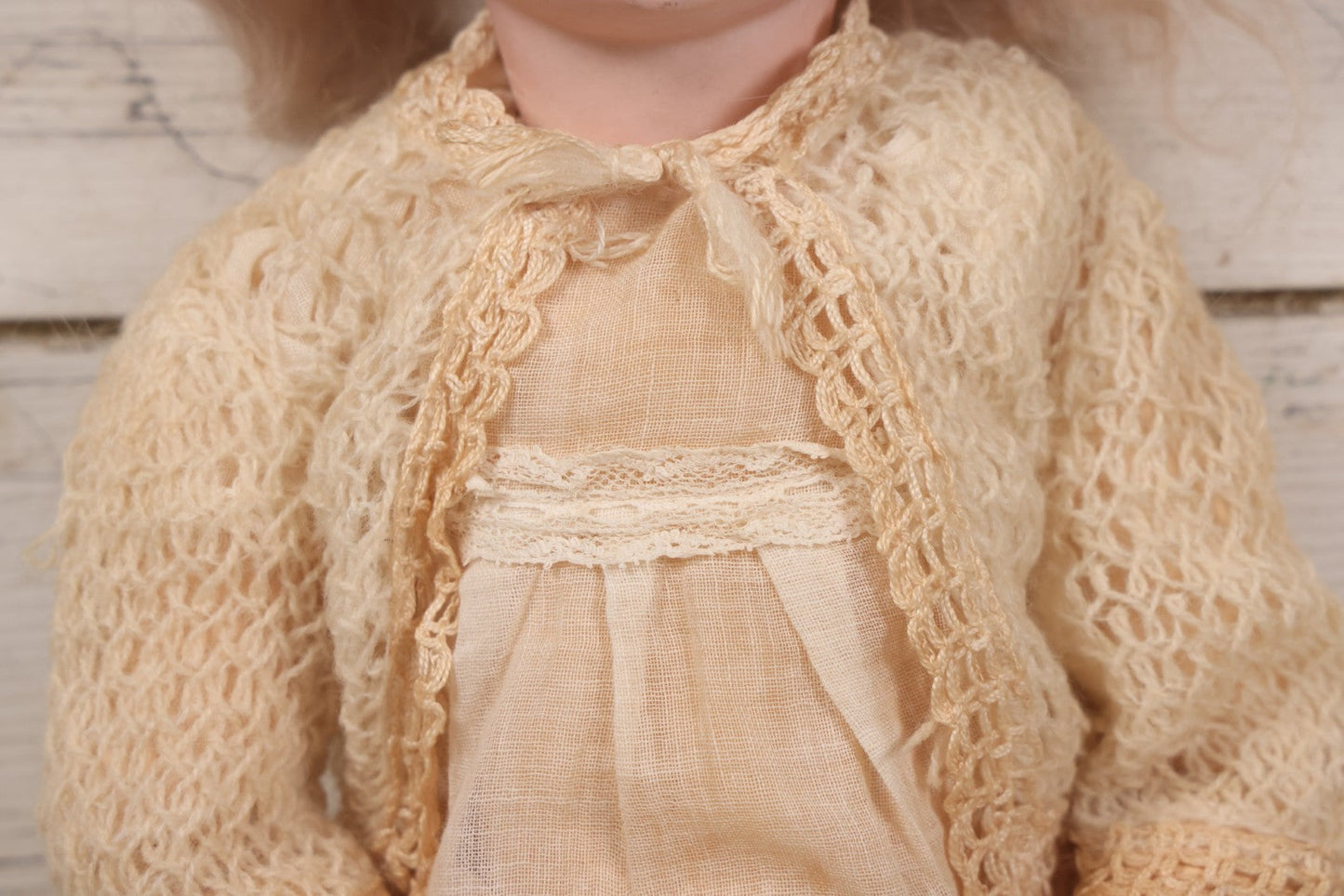 Lot 022 - Antique German Bisque Head Doll By Adolf Wislizenus, Marked "A.W. Special," Made In Germany, With Composition Body, Blonde Wig, And Clothing, Circa 1900, 24" Height