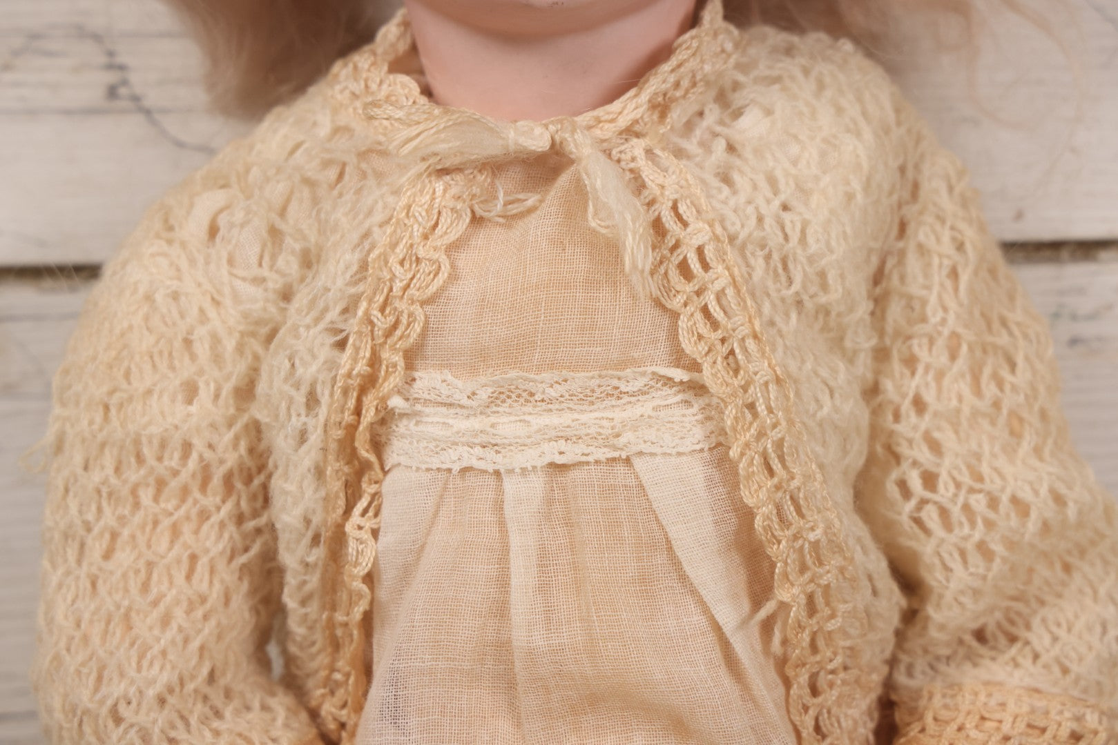 Lot 022 - Antique German Bisque Head Doll By Adolf Wislizenus, Marked "A.W. Special," Made In Germany, With Composition Body, Blonde Wig, And Clothing, Circa 1900, 24" Height
