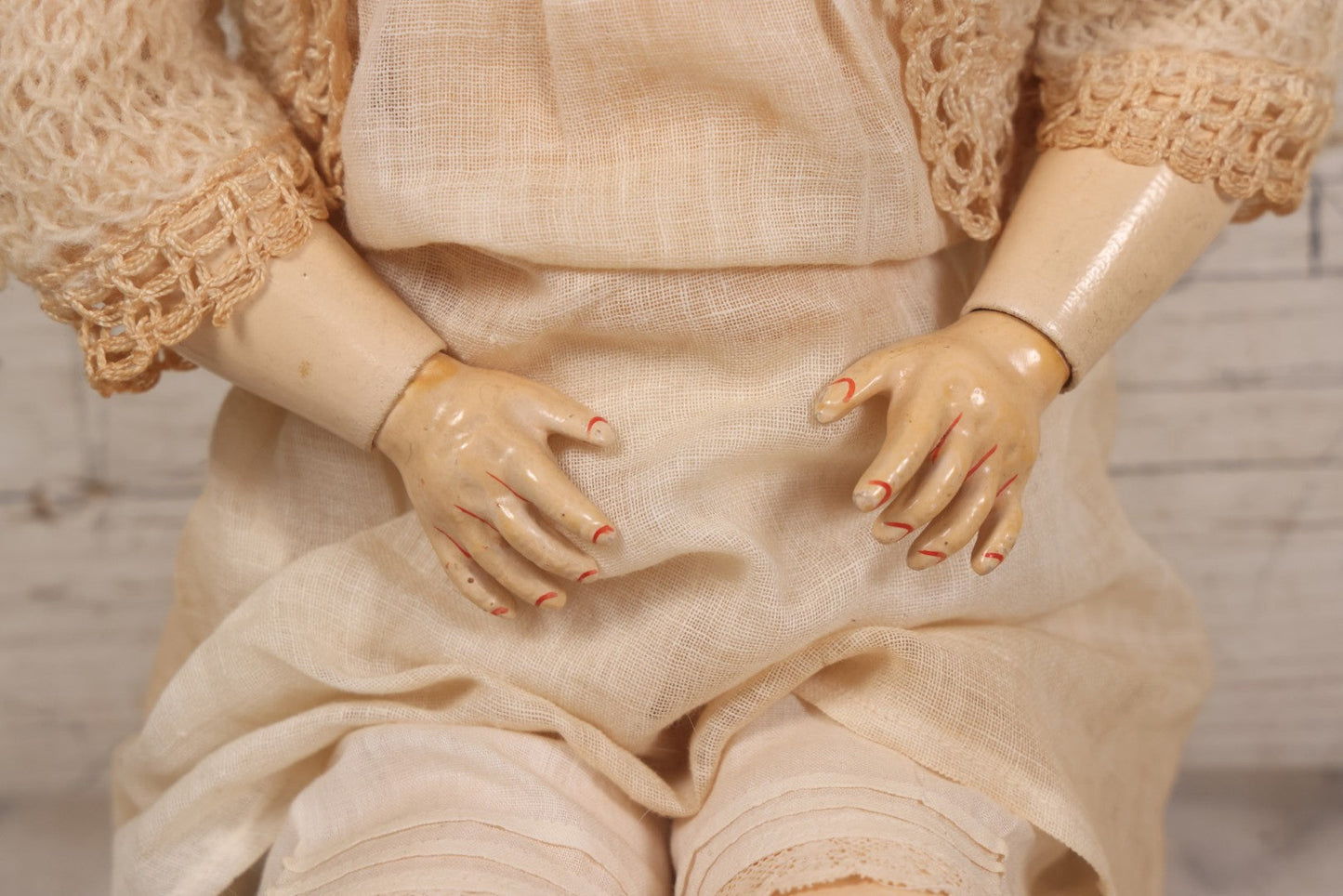 Lot 022 - Antique German Bisque Head Doll By Adolf Wislizenus, Marked "A.W. Special," Made In Germany, With Composition Body, Blonde Wig, And Clothing, Circa 1900, 24" Height