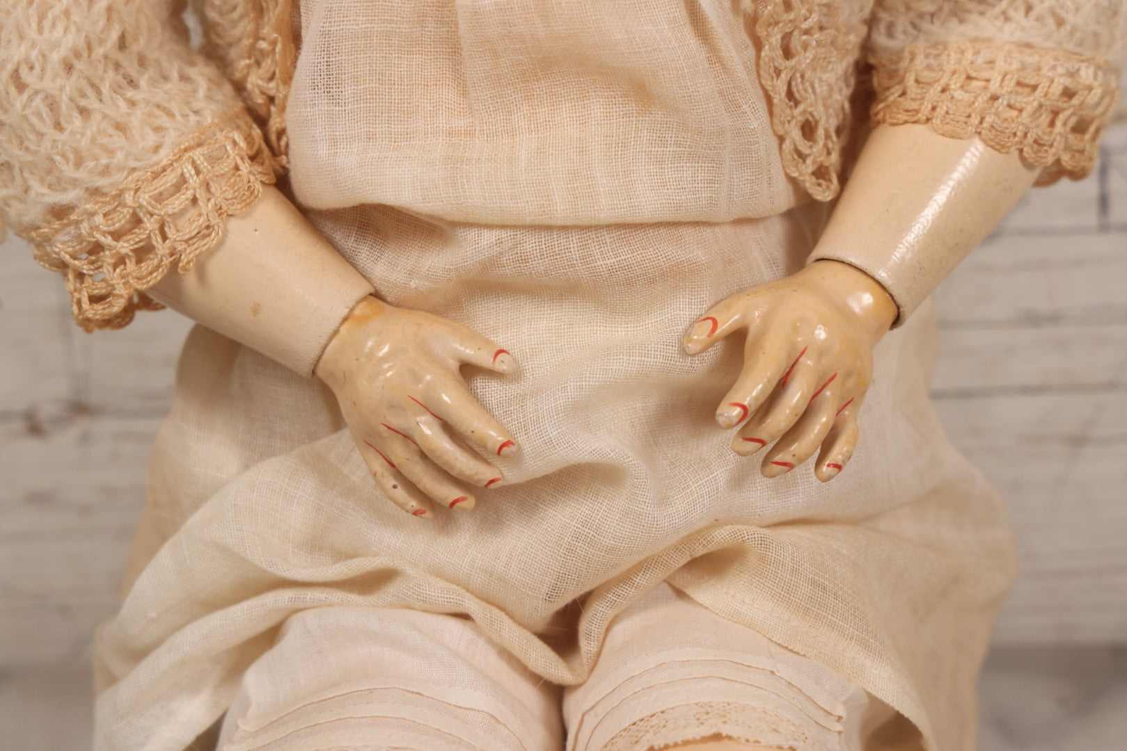 Lot 022 - Antique German Bisque Head Doll By Adolf Wislizenus, Marked "A.W. Special," Made In Germany, With Composition Body, Blonde Wig, And Clothing, Circa 1900, 24" Height