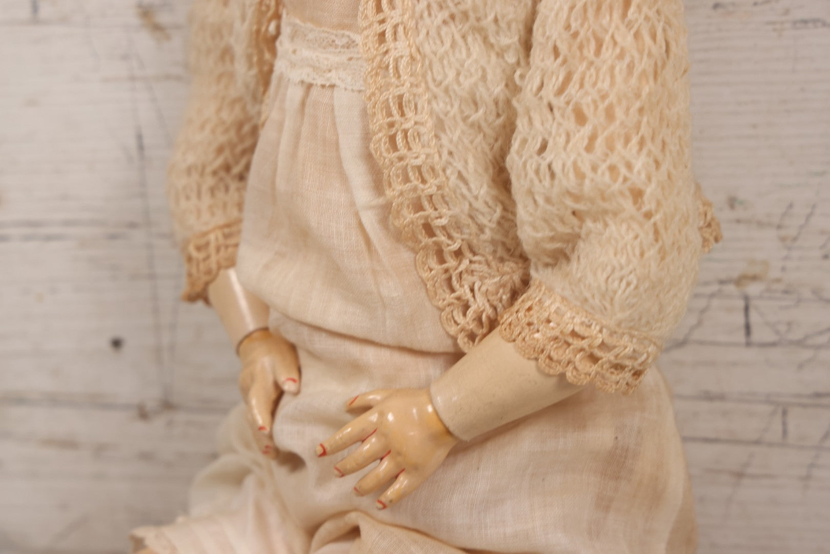 Lot 022 - Antique German Bisque Head Doll By Adolf Wislizenus, Marked "A.W. Special," Made In Germany, With Composition Body, Blonde Wig, And Clothing, Circa 1900, 24" Height