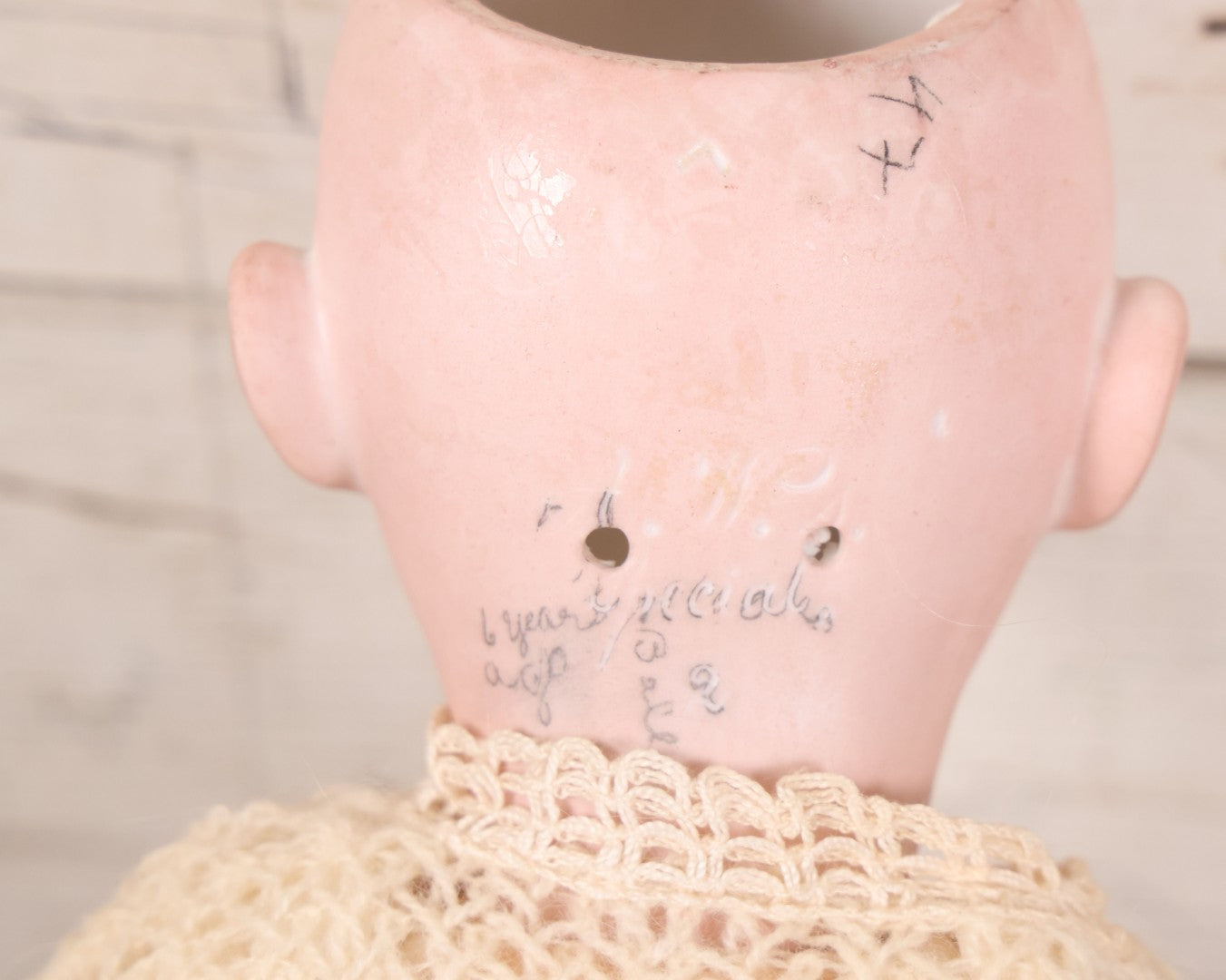 Lot 022 - Antique German Bisque Head Doll By Adolf Wislizenus, Marked "A.W. Special," Made In Germany, With Composition Body, Blonde Wig, And Clothing, Circa 1900, 24" Height