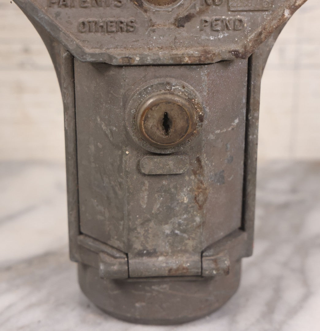 Lot 024 - Vintage Cast Metal "Mi-Co Meter" 5 Cent Parking Meter, Built By Michaels Art Bronze Co., Covington, Kentucky