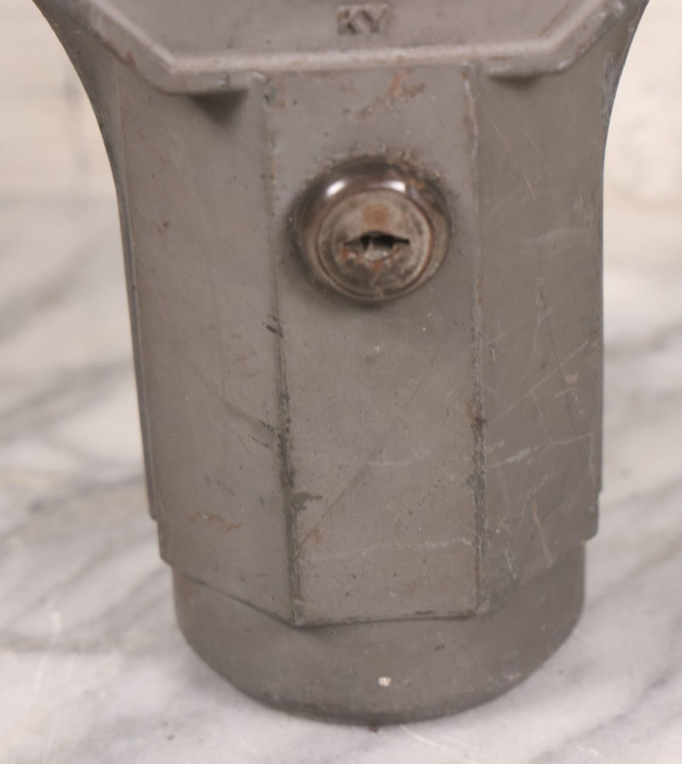 Lot 024 - Vintage Cast Metal "Mi-Co Meter" 5 Cent Parking Meter, Built By Michaels Art Bronze Co., Covington, Kentucky