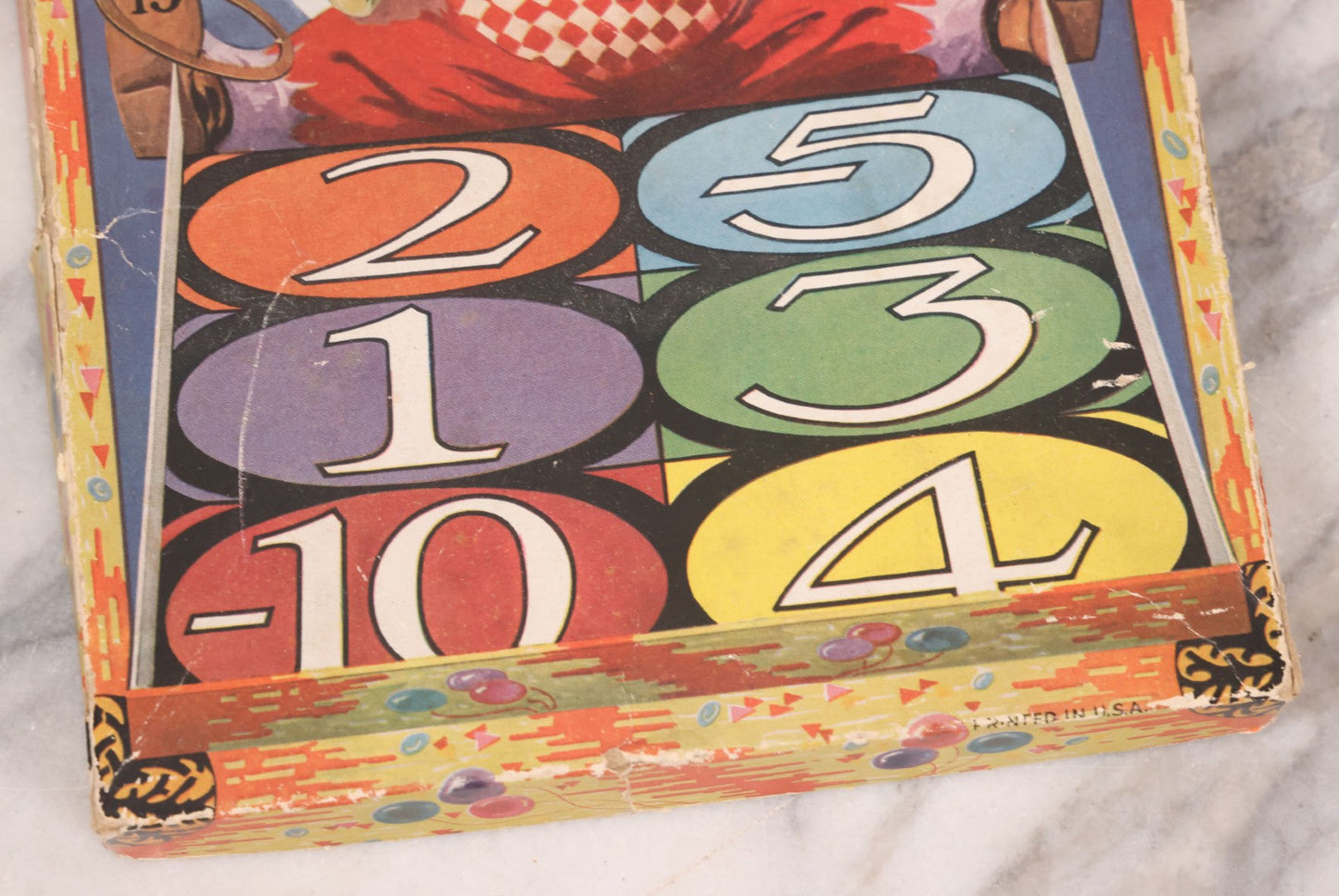 Lot 037 - Vintage "Fonzo, The Clown Ring Game" Children's Board Game With Die Cut Clown, Number Pad, And Original Box, Printed In U.S.A., No. 15