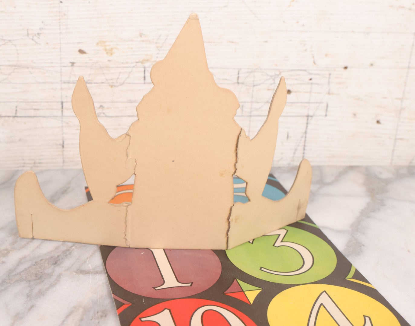 Lot 037 - Vintage "Fonzo, The Clown Ring Game" Children's Board Game With Die Cut Clown, Number Pad, And Original Box, Printed In U.S.A., No. 15