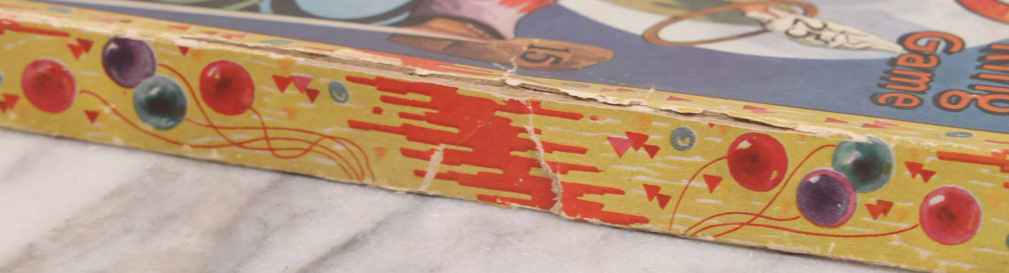 Lot 037 - Vintage "Fonzo, The Clown Ring Game" Children's Board Game With Die Cut Clown, Number Pad, And Original Box, Printed In U.S.A., No. 15