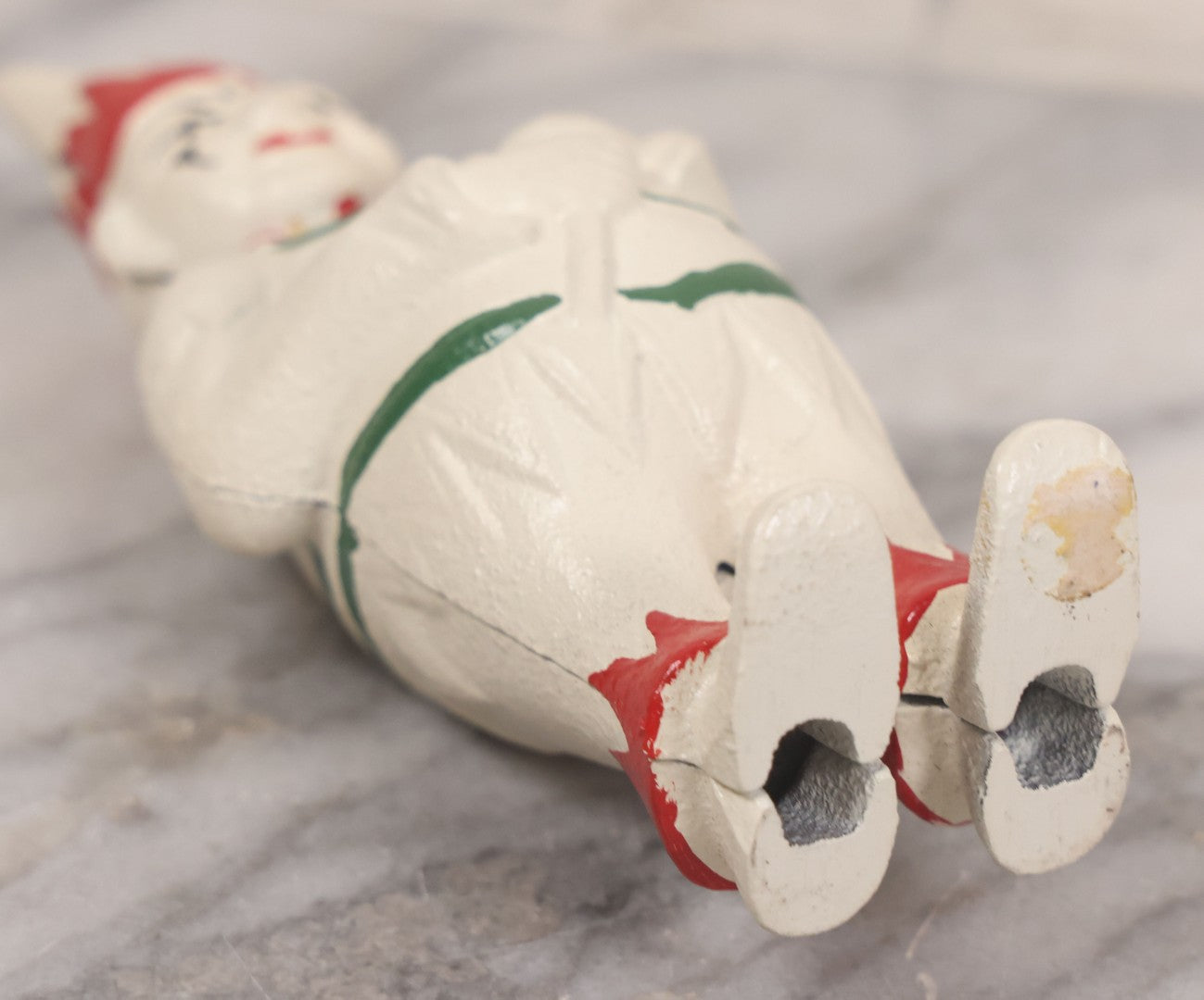 Lot 038 - Vintage Reproduction Painted Cast Iron Clown Still Bank, 5-7/8" Height