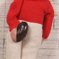 Lot 040 - Vintage Football Player Sports Doll Toy With Celluloid Head And Fabric Body, Made In Japan, 7-7/8" Height