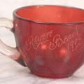 Lot 044 - Antique Ruby Flash Glass Souvenir Teacup From Revere Beach, 1906