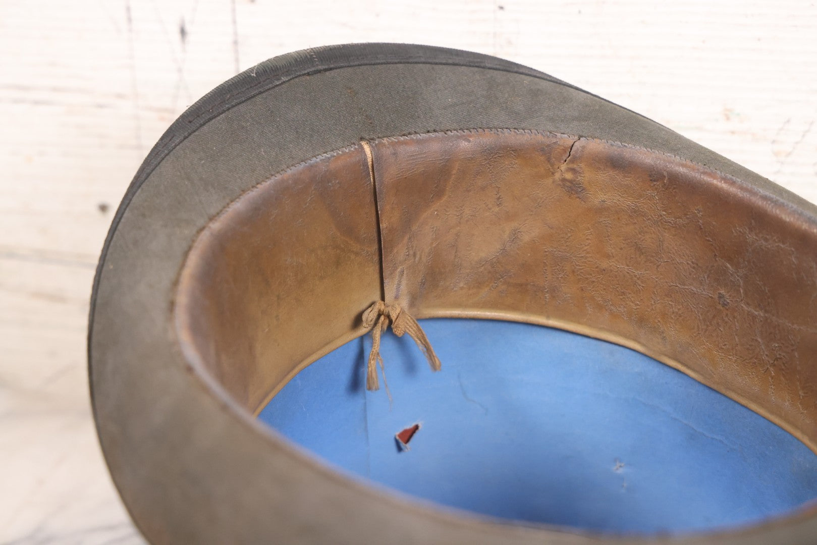 Lot 050 - Antique Beaverskin Stove Pipe Top Hat Manufactured By Chas. Keeler, Sold By M.L. Rogowski, Both Patterson, New Jersey, Pencil Marked 1870