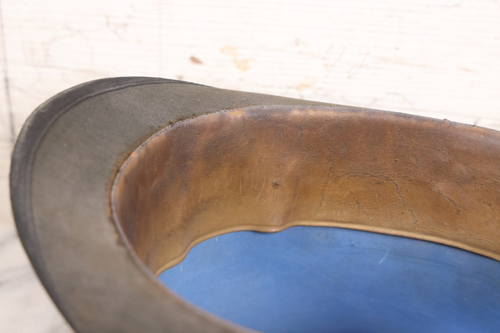 Lot 050 - Antique Beaverskin Stove Pipe Top Hat Manufactured By Chas. Keeler, Sold By M.L. Rogowski, Both Patterson, New Jersey, Pencil Marked 1870