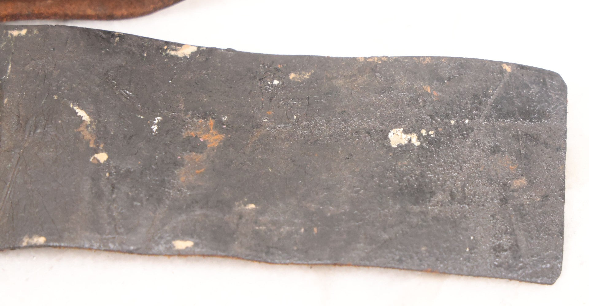 Lot 053 - Antique Leather Belt With Unusual Reverse Painted Glass Enamel Roundel With Laurel Motif, Mirrored Lettering, Unknown Fraternal Order, Circa Late 19th Century