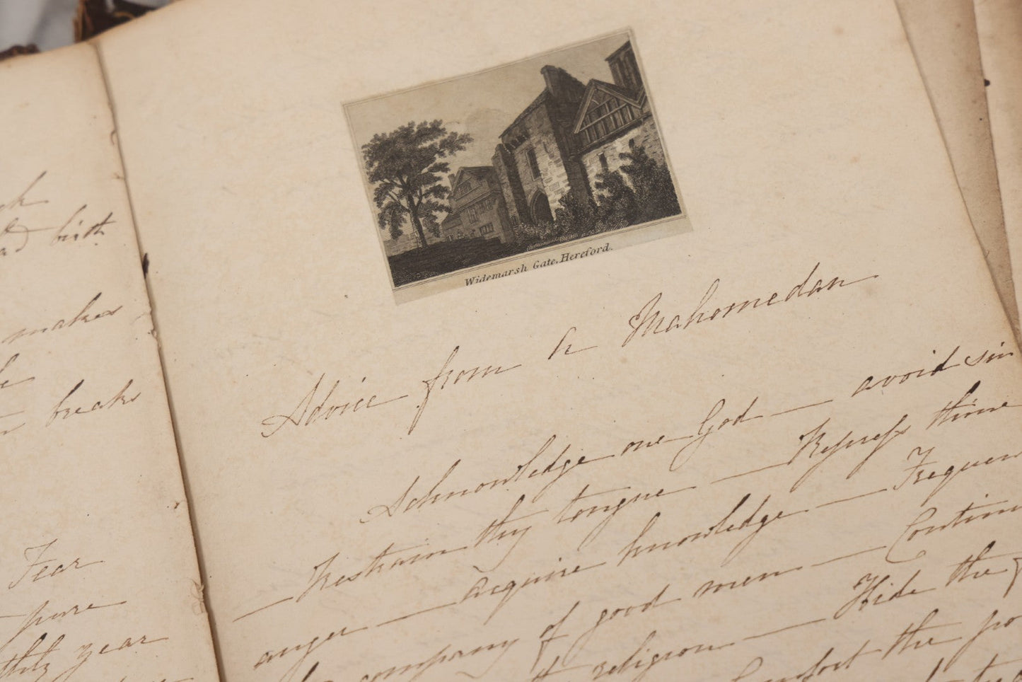 Lot 054 - Antique Early 19th Century Autograph And Poetry Album, With Dozens Of Handwritten Pages With Notes, Poems, Art, And More, Including Hand Drawn Illustrations, "Lady Of The Lake" Engravings, Etc., Circa 1828-1832