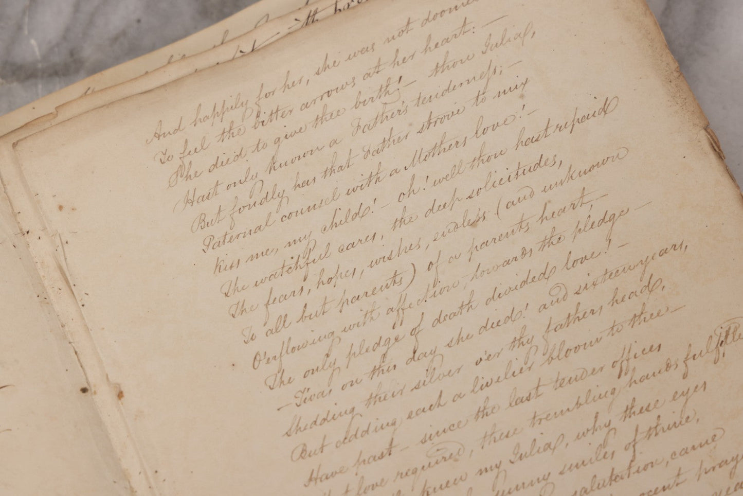 Lot 054 - Antique Early 19th Century Autograph And Poetry Album, With Dozens Of Handwritten Pages With Notes, Poems, Art, And More, Including Hand Drawn Illustrations, "Lady Of The Lake" Engravings, Etc., Circa 1828-1832