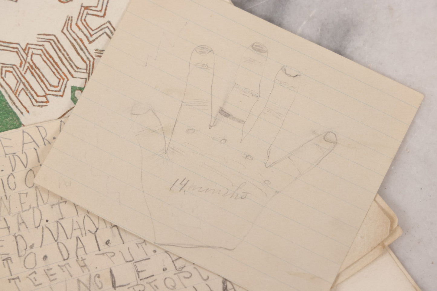 Lot 056 - Antique Original Handwritten Calligraphy Baby Book For Baby Born August 25th, 1896, Including A Lock Of Baby's Hair, Other Biographical Details