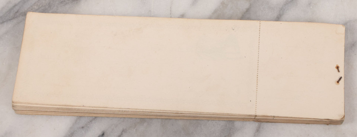 Lot 067 - Vintage Pad Of Railroad Sales Receipts, Some Used And Missing, Manufactured By Standard B&P, No. R778, Made In U.S.A., Circa 1950s