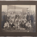Lot 068 - Antique Boarded Photograph Of The Dennison Manufacturing Co. Baseball Team, Posing With Dennison Banner, Equipment, Circa 1915, Framingham, Massachusetts