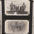 Lot 071 - Pair Of Antique Snapshot Photographs Of Hunters / Trappers And Their Dog, With Photos Of "One Night's Work" And "Half Of The Catch," 1916