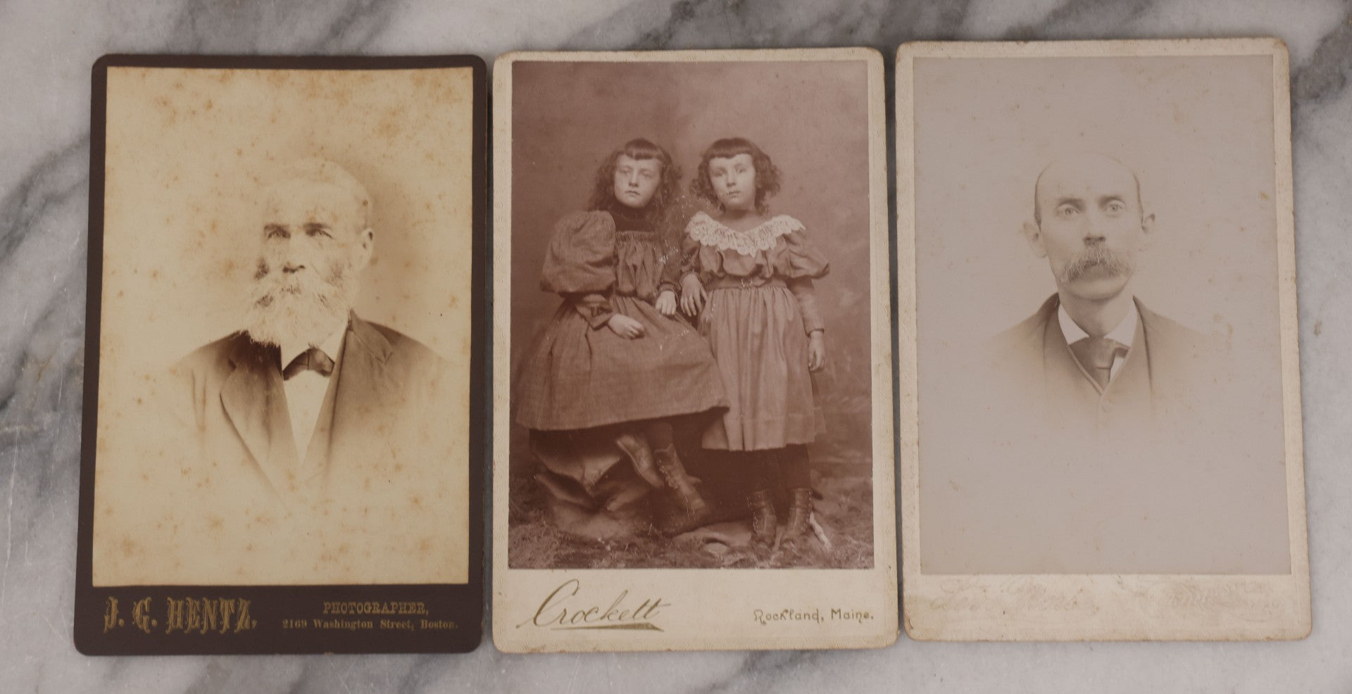 Lot 072 - Grouping Of 16 Antique Cabinet Card Photographs Of Women, Men, And Children, Including Sibling Pairs