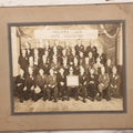 Lot 074 - Vintage Photograph In Paper Frame Of The Highland Club Silver Anniversary, 1915-1940, Concord Heights, Concord, New Hampshire, With Men In Hats