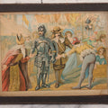 Lot 078 - Antique Framed Chromolithograph Book Plate Print, "Christian And Faithful Pass Through Vanity Fair, Resisting Superstition And Frivolity," From John Bunyan's "Pilgrim's Progress," Circa 1885, 10" x 8"